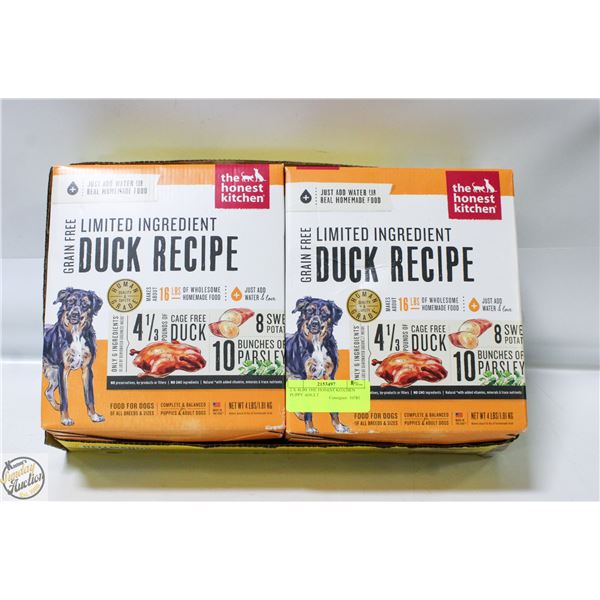 2 X 4LBS THE HONEST KITCHEN PUPPY ADULT
