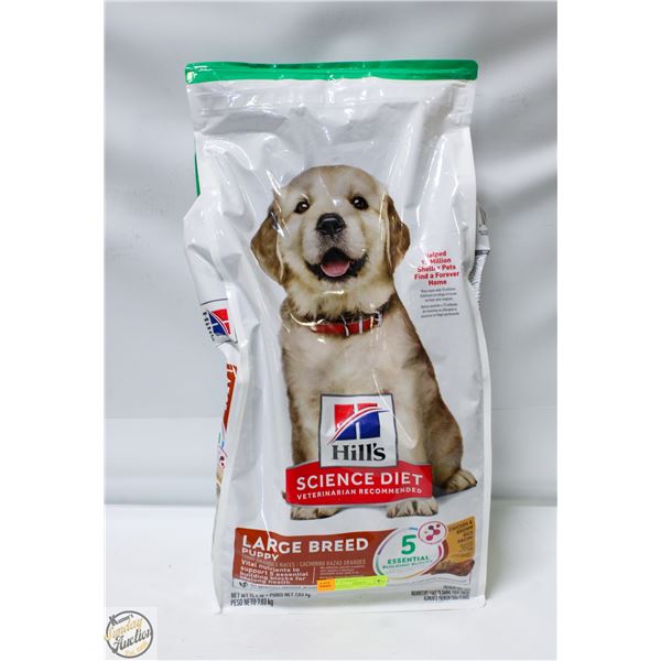 15.5LB HILLS SCIENCE DIET LARGE BREED PUPPY