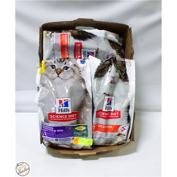 3 X 6LB HILLS SCIENCE DIET ADULT CAT FOOD