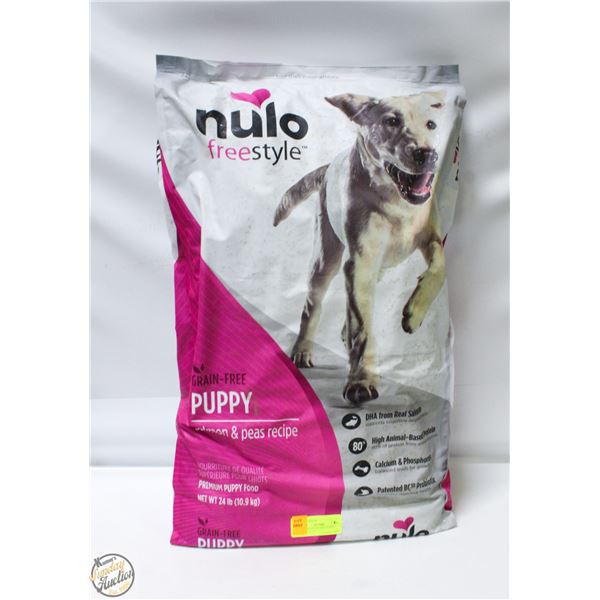 24LB NULO PUPPY DOG FOOD SALMON PEAS