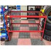 Image 1 : RED METAL 2XSHELF ADJUSTABLE 48"X24"X 39"H