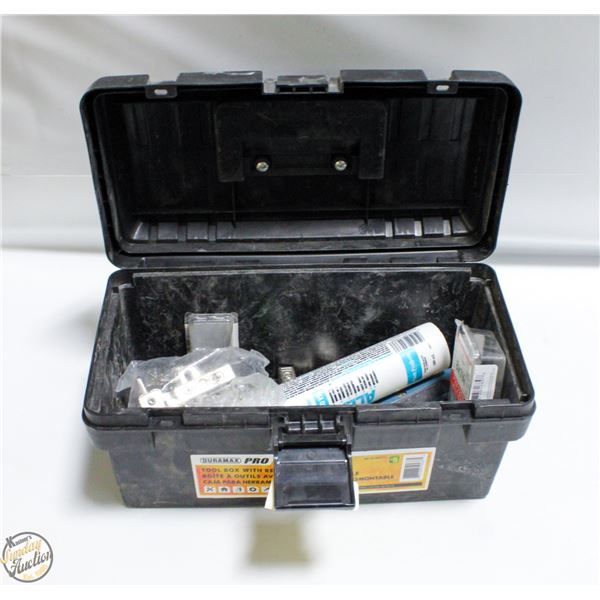 ESTATE PLASTIC TOOLBOX WITH CONTENTS