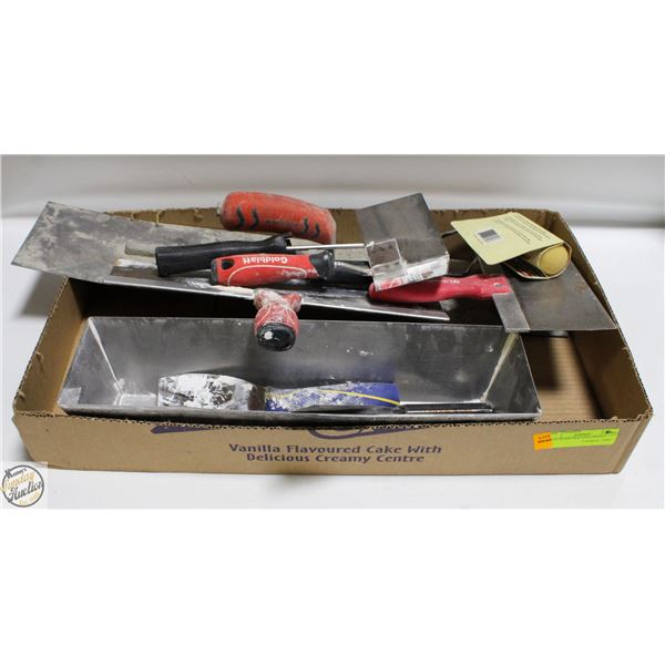 FLAT OF DRYWALLING TOOLS