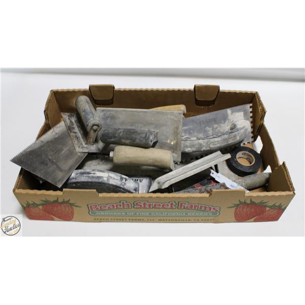 FLAT OF DRYWALLING TOOLS
