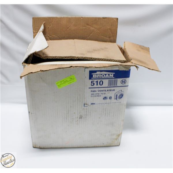 BROAN #510 WALL VENTILATOR 380 CFM