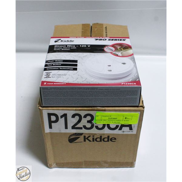 6 KIDDE PRO SERIES DIRECT WIRE SMOKE ALARMS W/HUSH