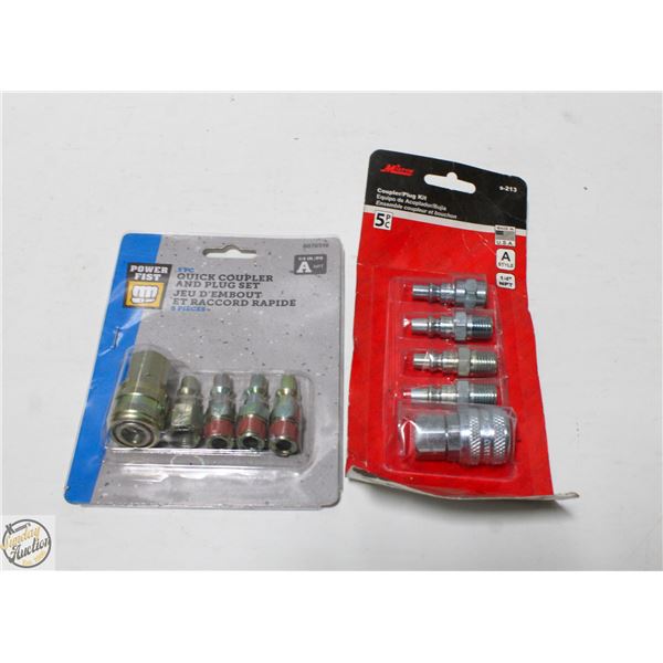 TWO 5 PC COUPLER/ PLUG SET