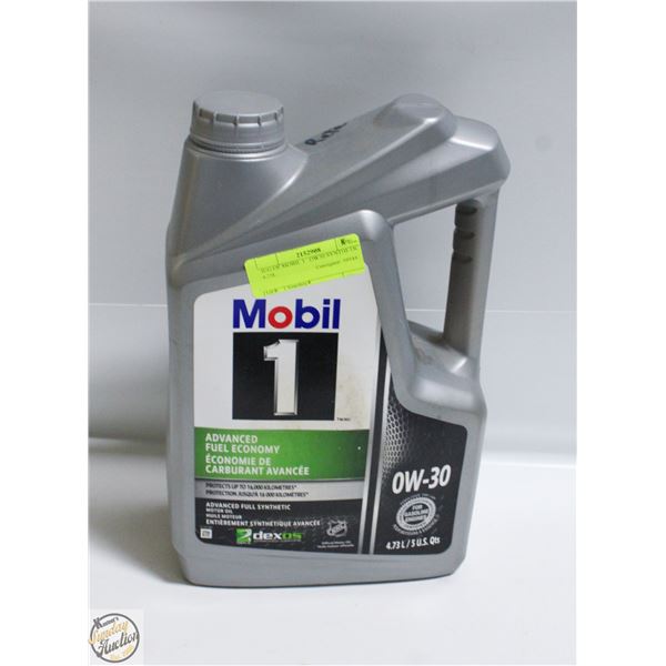 JUG OF MOBIL 1 OW30 SYNTHETIC 4.75L