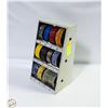 Image 1 : 11 SMALL SPOOLS OF WIRE ON TABLE TOP HOLDER RACK