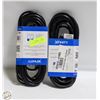 Image 1 : 2PK 25FT HEAVY DUTY EXT CORDS