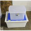 Image 1 : 2 STORAGE TOTES WITH LIDS