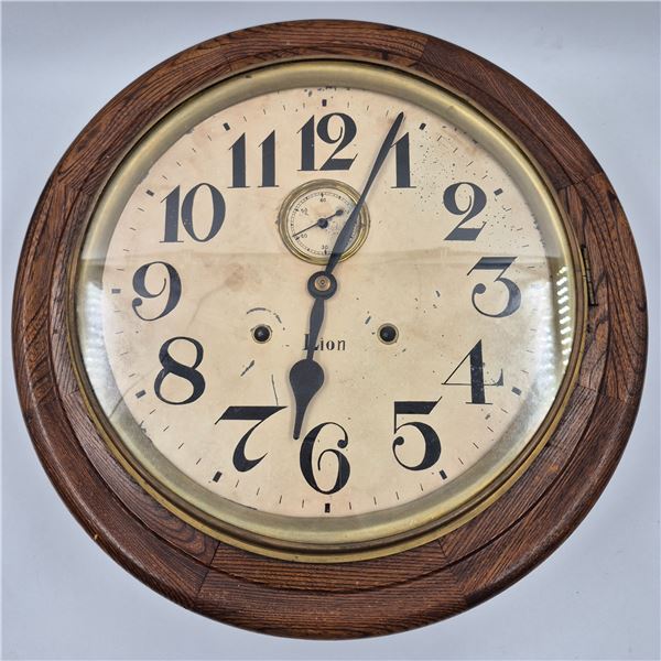 Deco Lion Wall Clock