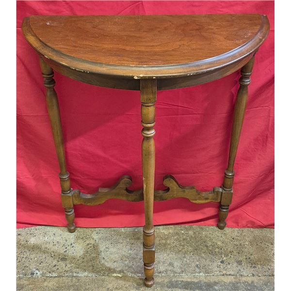 Vintage Wooden "D" Table