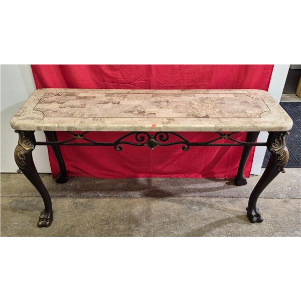 Vintage Magnussen/Presidential Bow Legged Claw Footed Hall Table