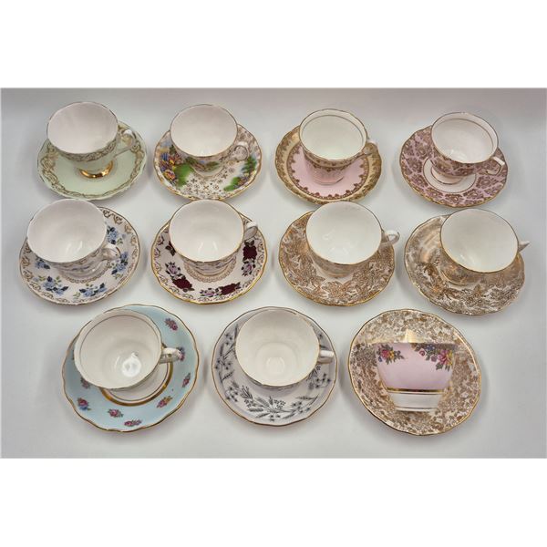 Vintage Colclough English Teacups & Saucers