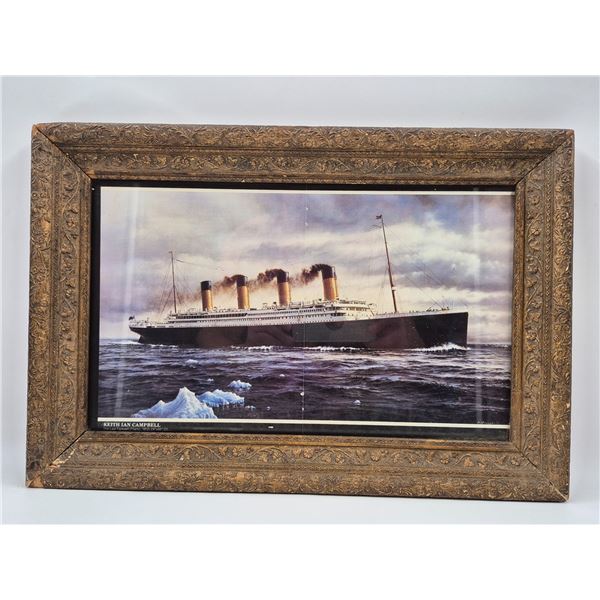 Vintage Keith Ian Campbell "The Last Farewell (Titanic)" Print