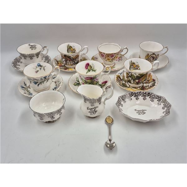 Vintage Chinaware (Royal Albert): Teacups, Saucers, Creamer, Sugar Bowl, & More