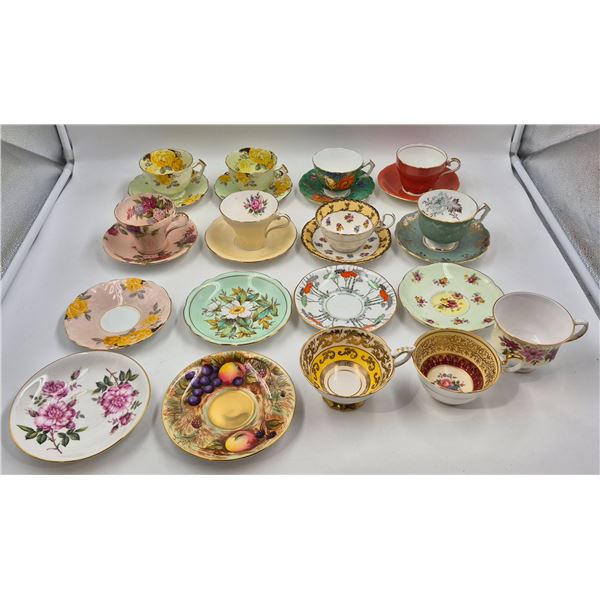 Vintage Teacups & Saucers: Aynsley, Foley, Queen Anne, & More