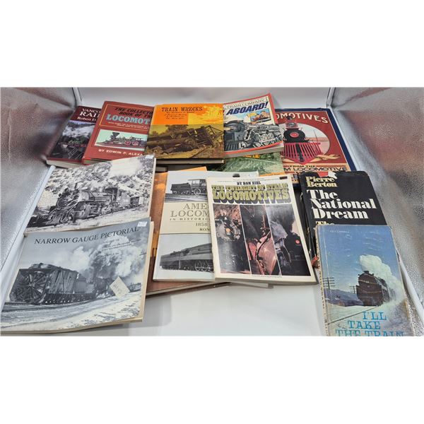 Assorted Vintage Locomotive (Train) Books