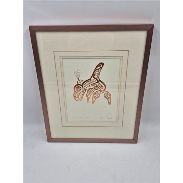 Vintage Bill Reid Haida Killer Whale Skaana Art Card Series Wall Art