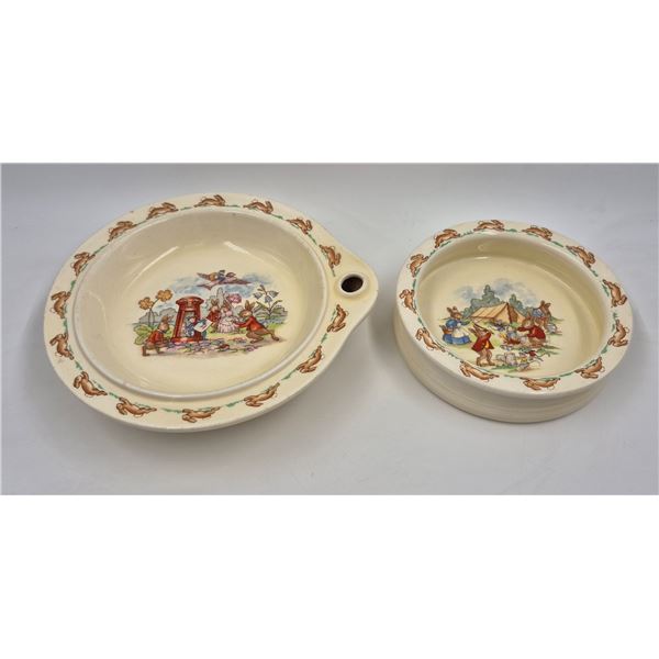 2x Vintage Royal Doulton "Bunnykins" Bowls