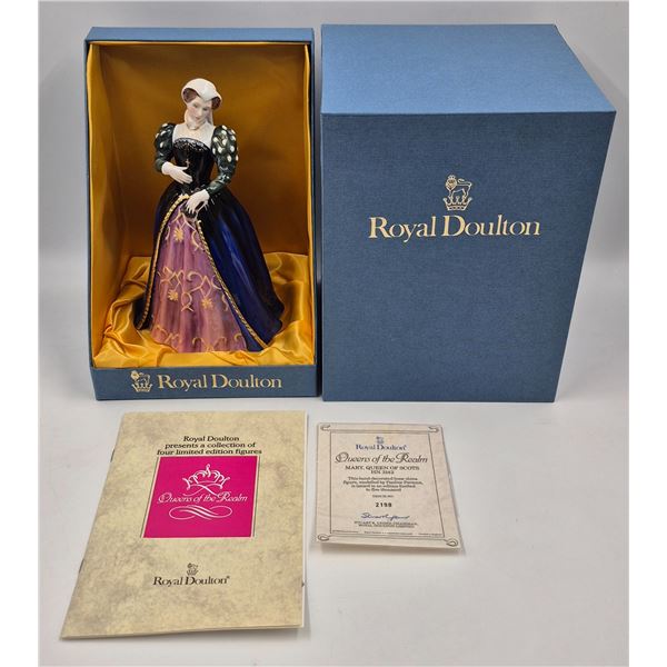 1988 Royal Doulton "Queens Of The Realm - Mary Queen Of Scots" Porcelain Figurine