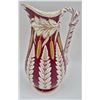 Image 1 : Antique Fern Wood & Brownfield Porcelain Pitcher