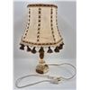 Image 1 : Vintage Quartz Tassel Shade Table Lamp