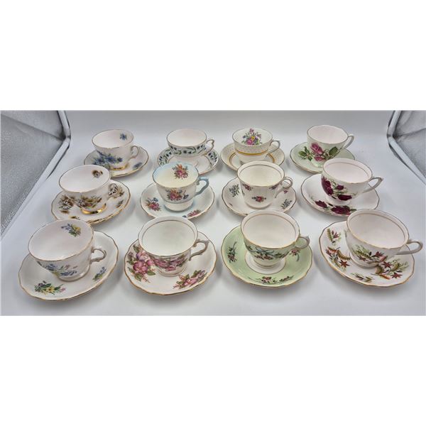 Vintage Colclough English Teacups & Saucers