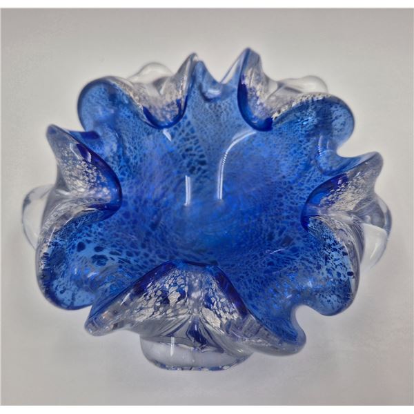 Vintage Art Glass Ashtray