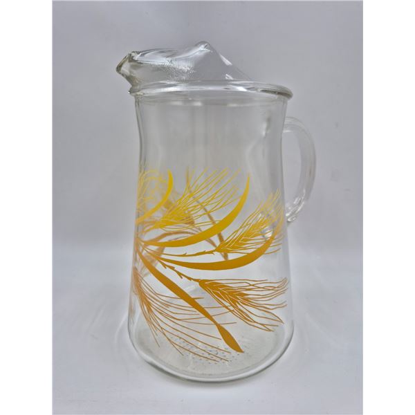 Mid Century Modern Wheat Detailed Pitcher