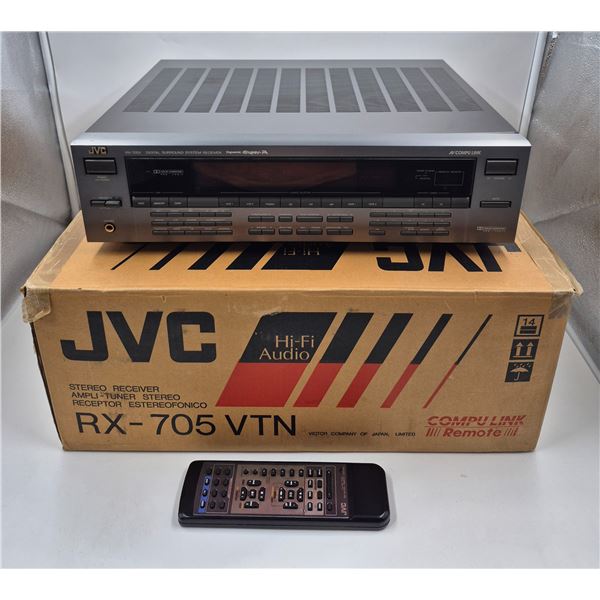 Vintage JVC Surround Sound System With Remote RX-705V
