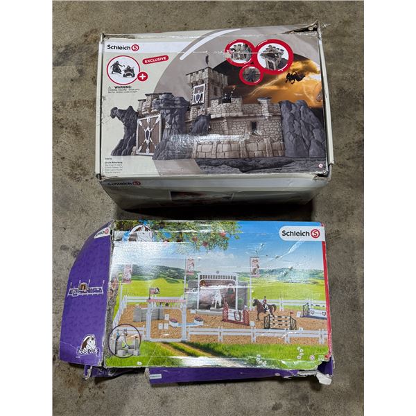 2x Open Box Schleich Toys: Big Knight’s Castle & Horse Club