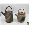 Image 4 : 8x Vintage Teapots : Metal & Pottery