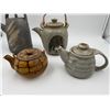 Image 5 : 8x Vintage Teapots : Metal & Pottery