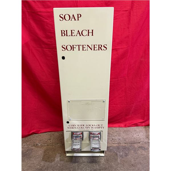 Vintage $1 Coin Op Soap / Bleach / Softeners Dispenser