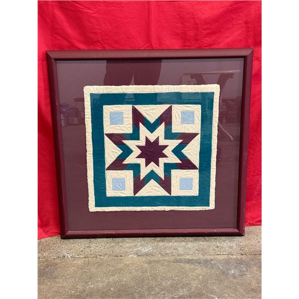 Vintage Framed Handmade Tapestry
