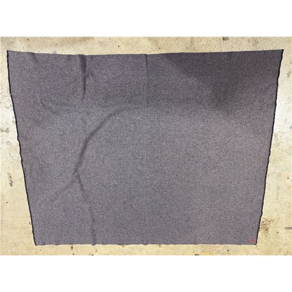 Vintage Hand Woven Wool Blanket Stitched "4"