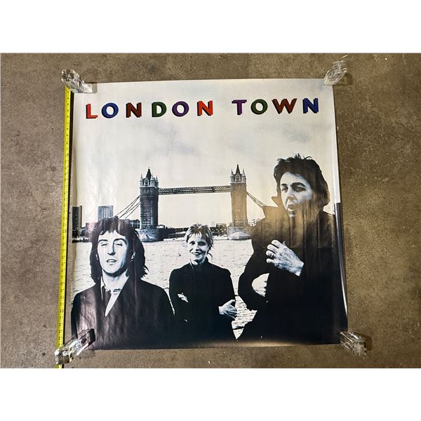 Vintage Paul McCartney London Town Poster