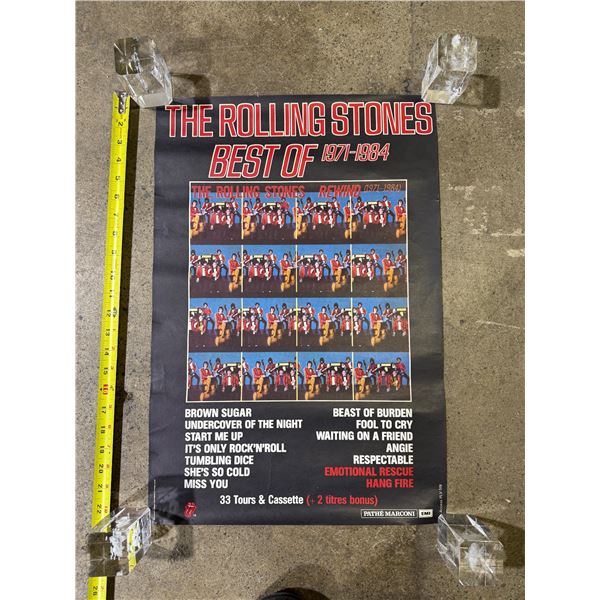 Vintage The Rolling Stones Best Of 1971-1984 Poster