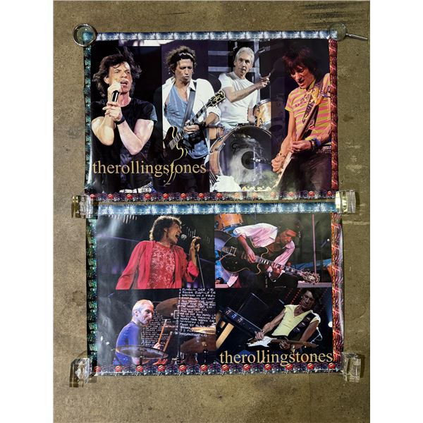 2x Vintage Rolling Stones Posters : Live Band Performance