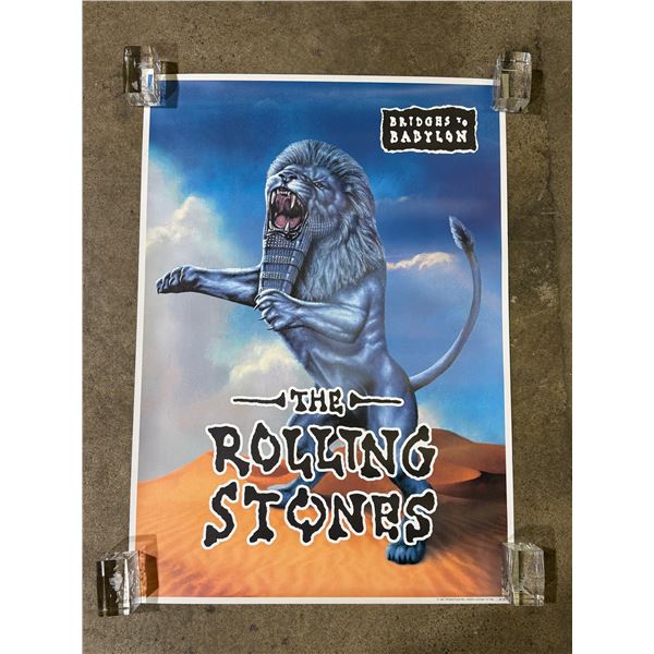 1997 Rolling Stones Bridges To Babylon Poster