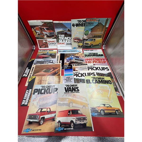20+ Vintage Truck, Car, & Vans Brochures