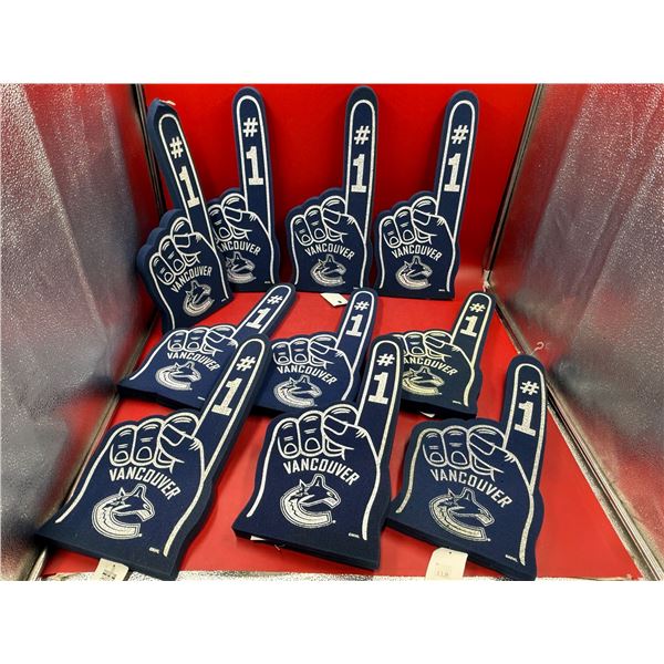 10x N.O.S. Vancouver Canucks #1 Foam Fingers