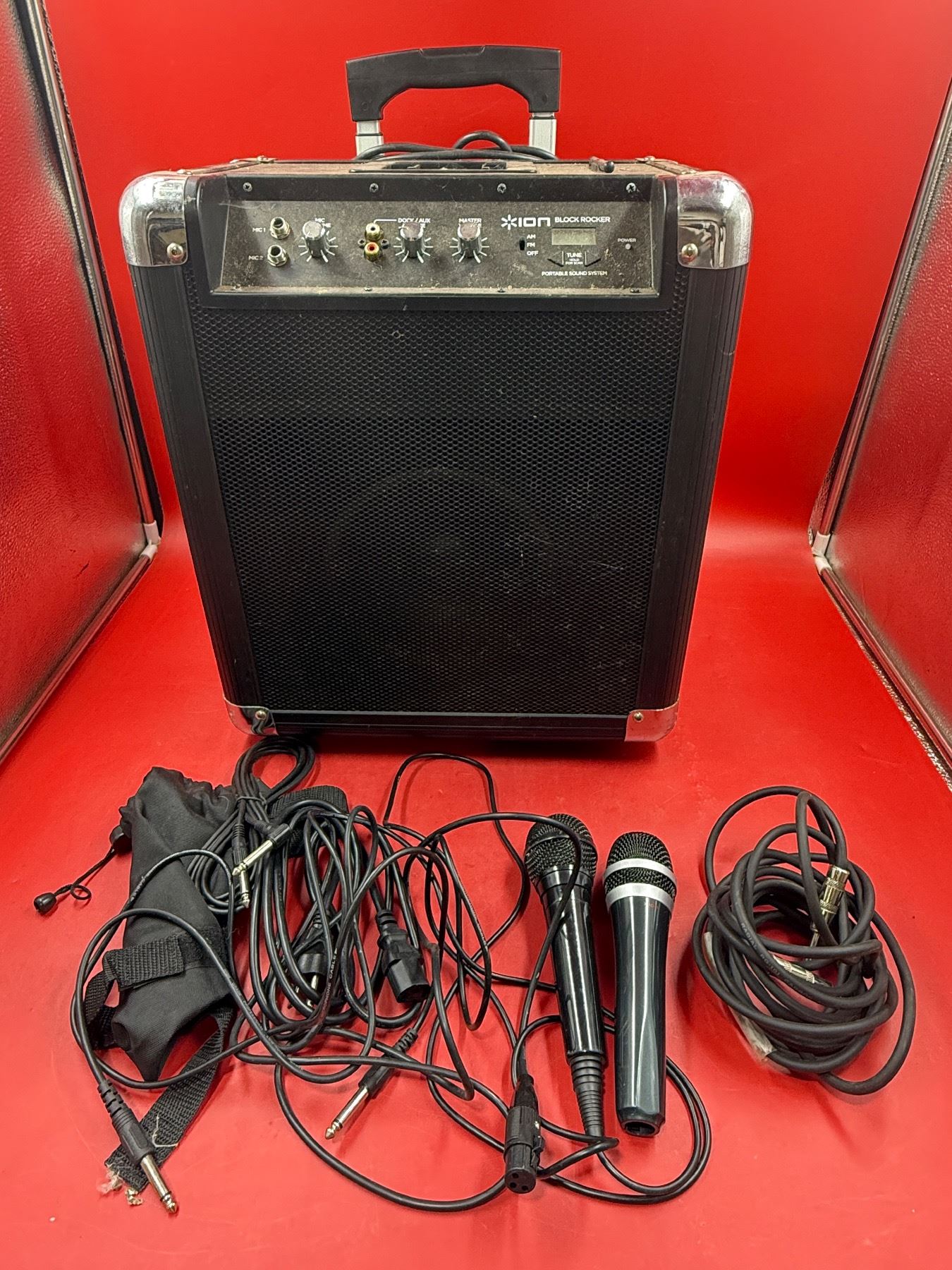 Old Block Rocker ION Block Rocker With Assorted Cords & 2x Microphones