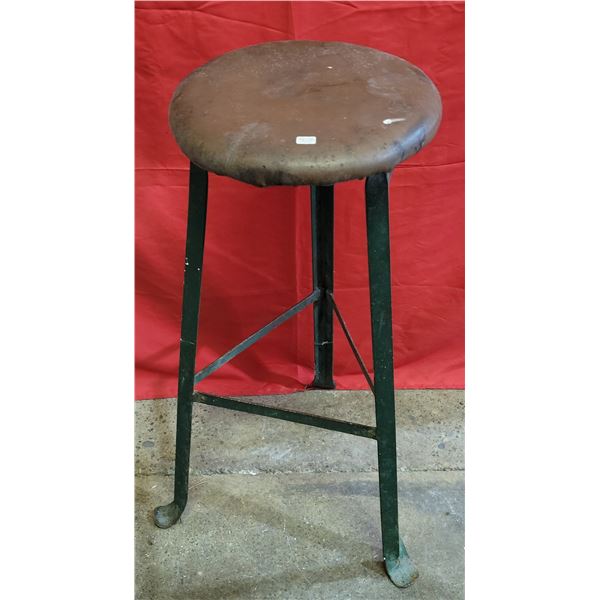 Antique Leather Stool