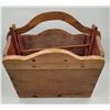 Image 1 : Arts & Crafts Pine Magazine Rack w/ Scallop Detailing