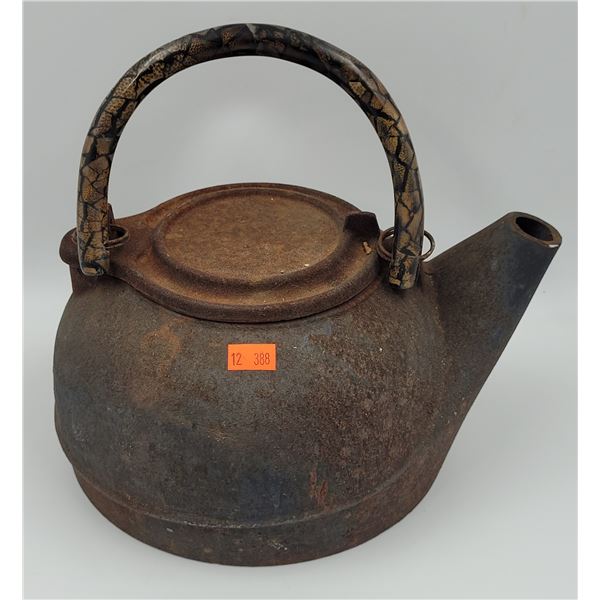 Antique Japanese Cast-Iron Tea Kettle