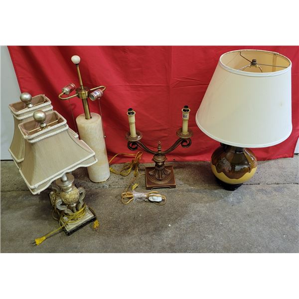 Lot of VTG Lamps