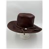 Image 4 : Leather Cowboy Hat Made in Mexico